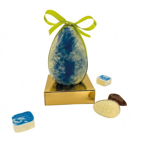 Nouvel oeuf & Faïencines 12cm garni