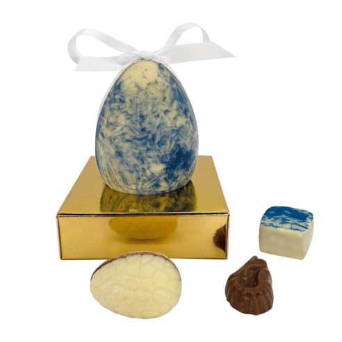 7cm small stuffed egg with Faïencines