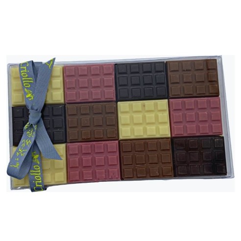 Mini tablettes chocolat noir/lait/blanc/ruby©