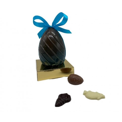 Stuffed striped 11 cm egg