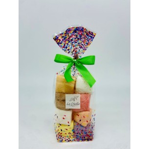 Cubes de guimauves aromatisées