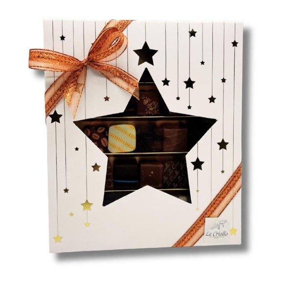 Prestige Noël étoile blanc 25 chocolats