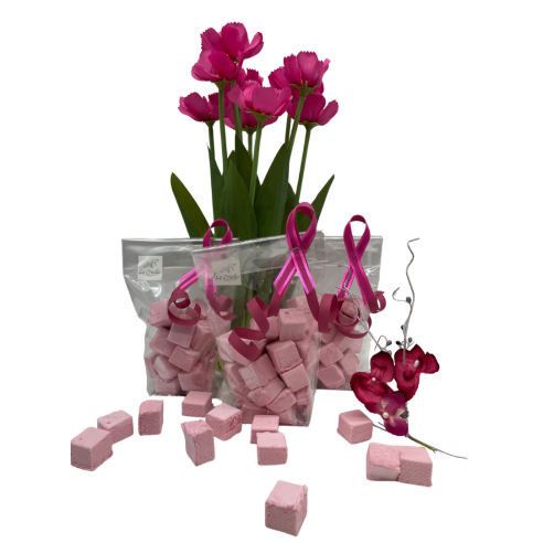 Cubes de guimauves à la Fraise - OCTOBRE ROSE